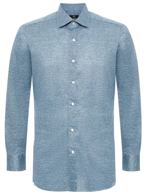 Рубашка Slim Fit льняная JOHNNY MANGLANI