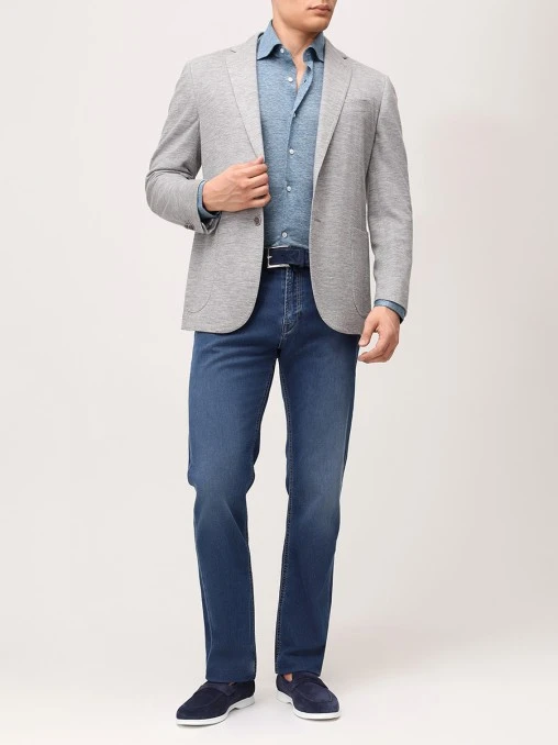 Рубашка Slim Fit льняная JOHNNY MANGLANI