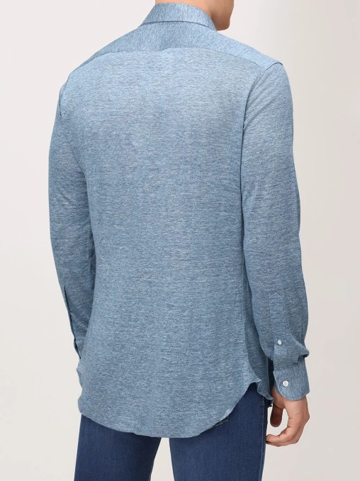 Рубашка Slim Fit льняная JOHNNY MANGLANI