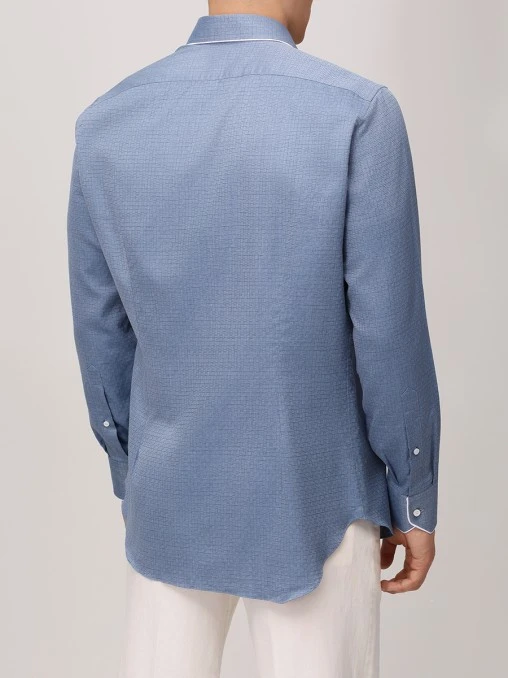 Рубашка Slim Fit хлопковая JOHNNY MANGLANI