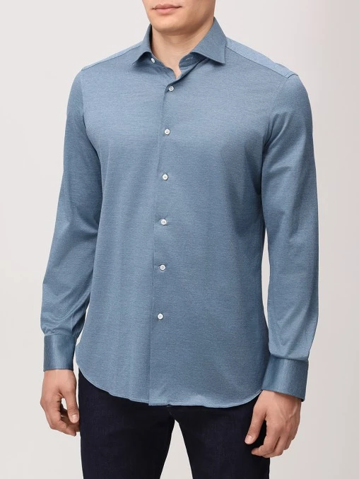 Рубашка Slim Fit хлопковая JOHNNY MANGLANI