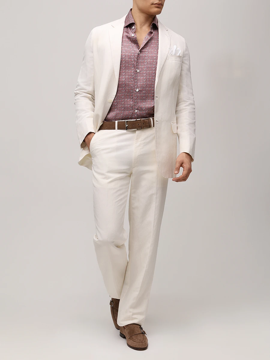 Рубашка Slim Fit шелковая