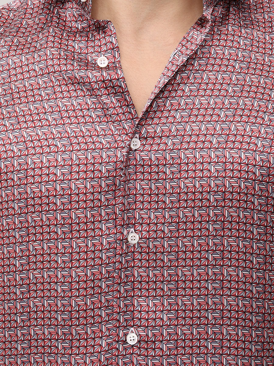 Рубашка Slim Fit шелковая