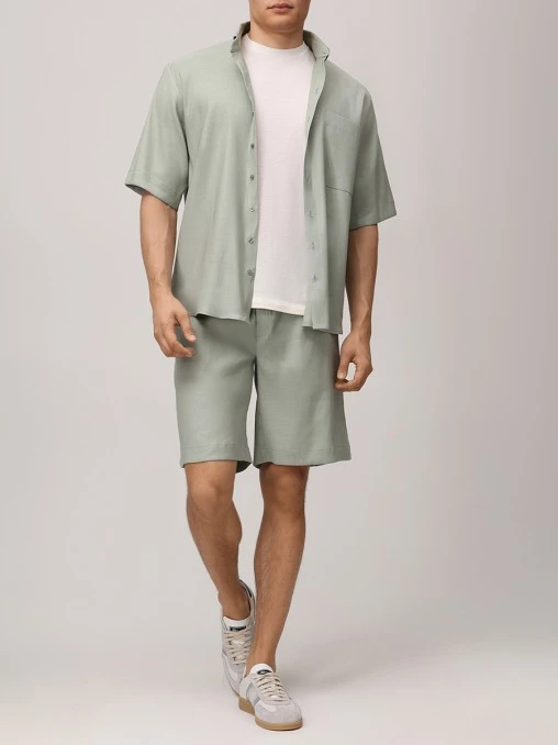 Костюм изо льна и вискозы Sage VIA DOLORE