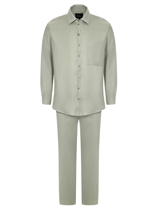 Костюм изо льна и вискозы Sage VIA DOLORE