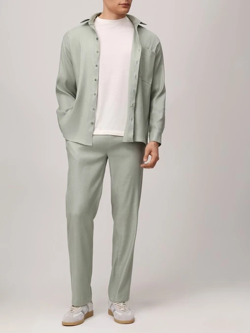 Костюм изо льна и вискозы Sage VIA DOLORE