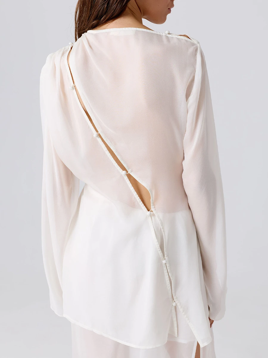 Блуза «Шелковый пар»