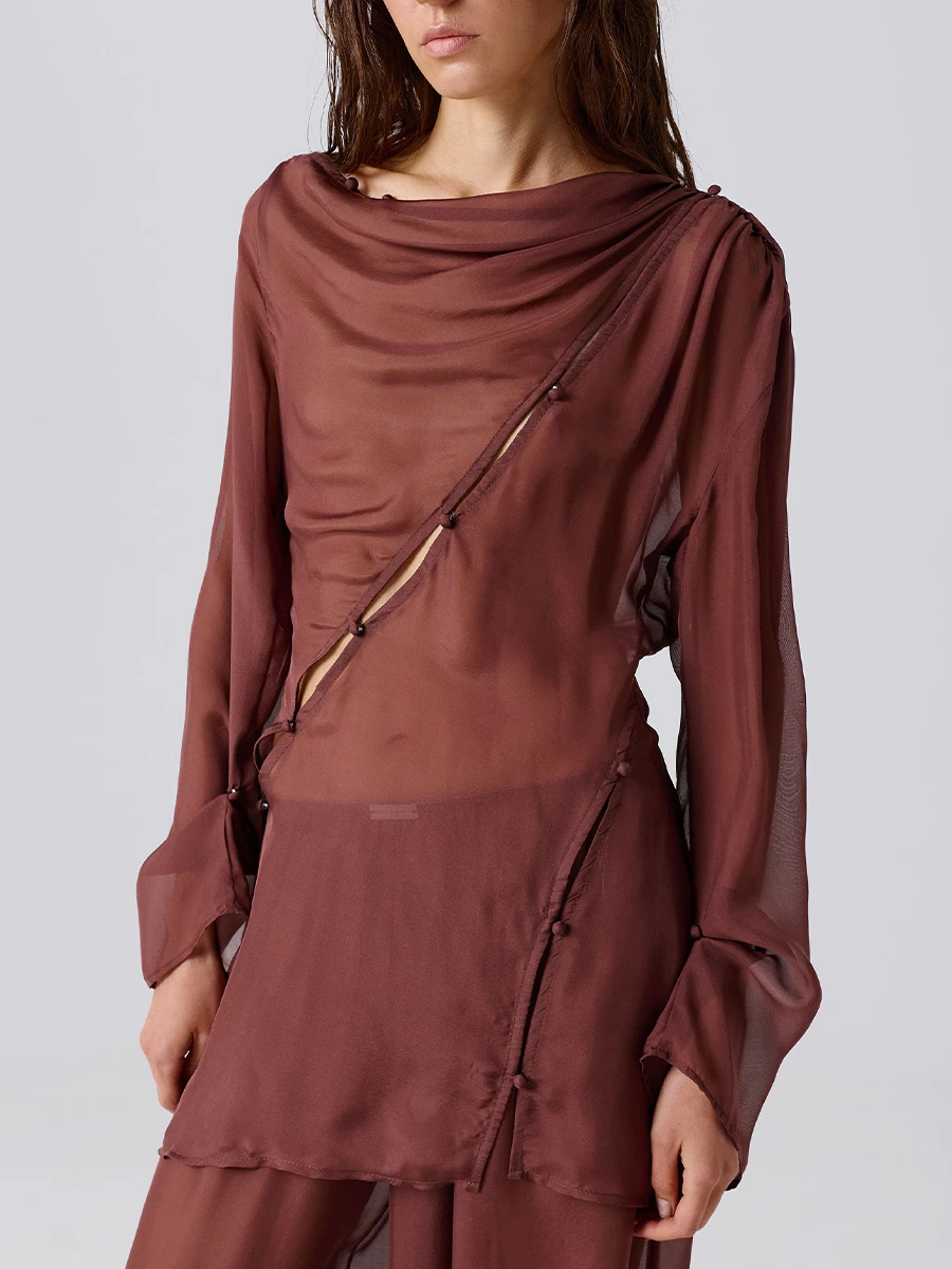 Блуза «Шелковый пар»