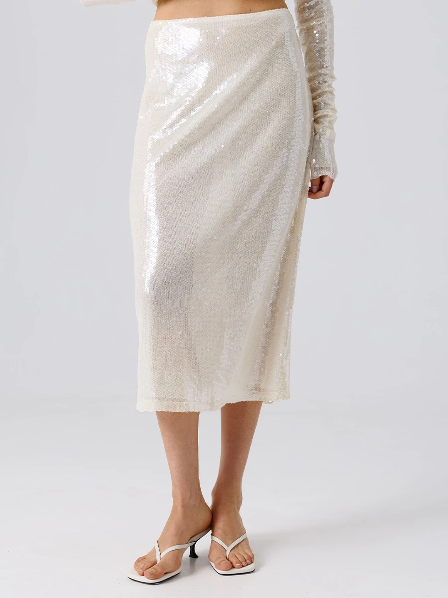 Юбка с пайетками «97 градусов»