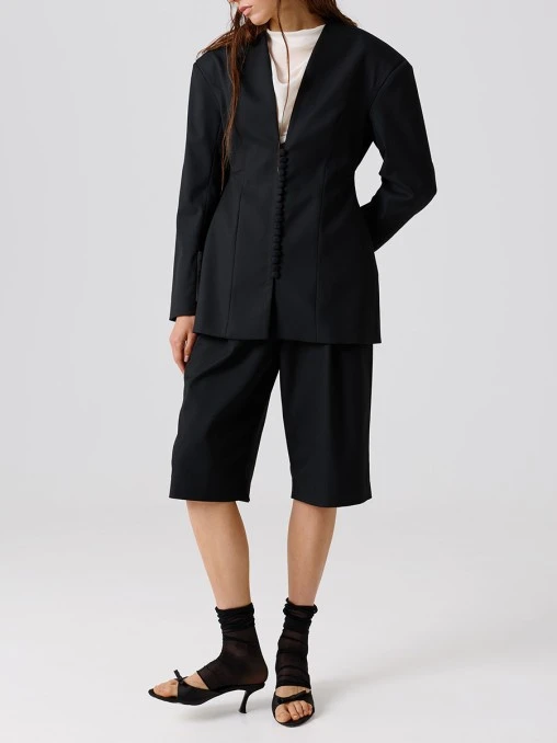 Бермуды Boyfriend однотонные NORKINA DARIA N97