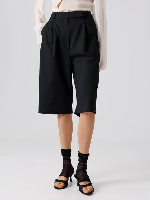 Бермуды Boyfriend однотонные NORKINA DARIA N97