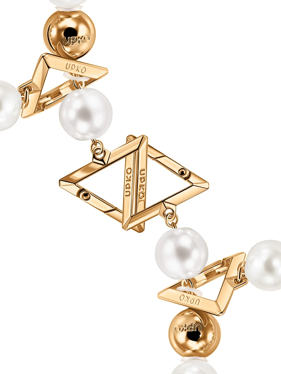 Браслеты для ног с жемчугом с 2 цепями Moist Eyes