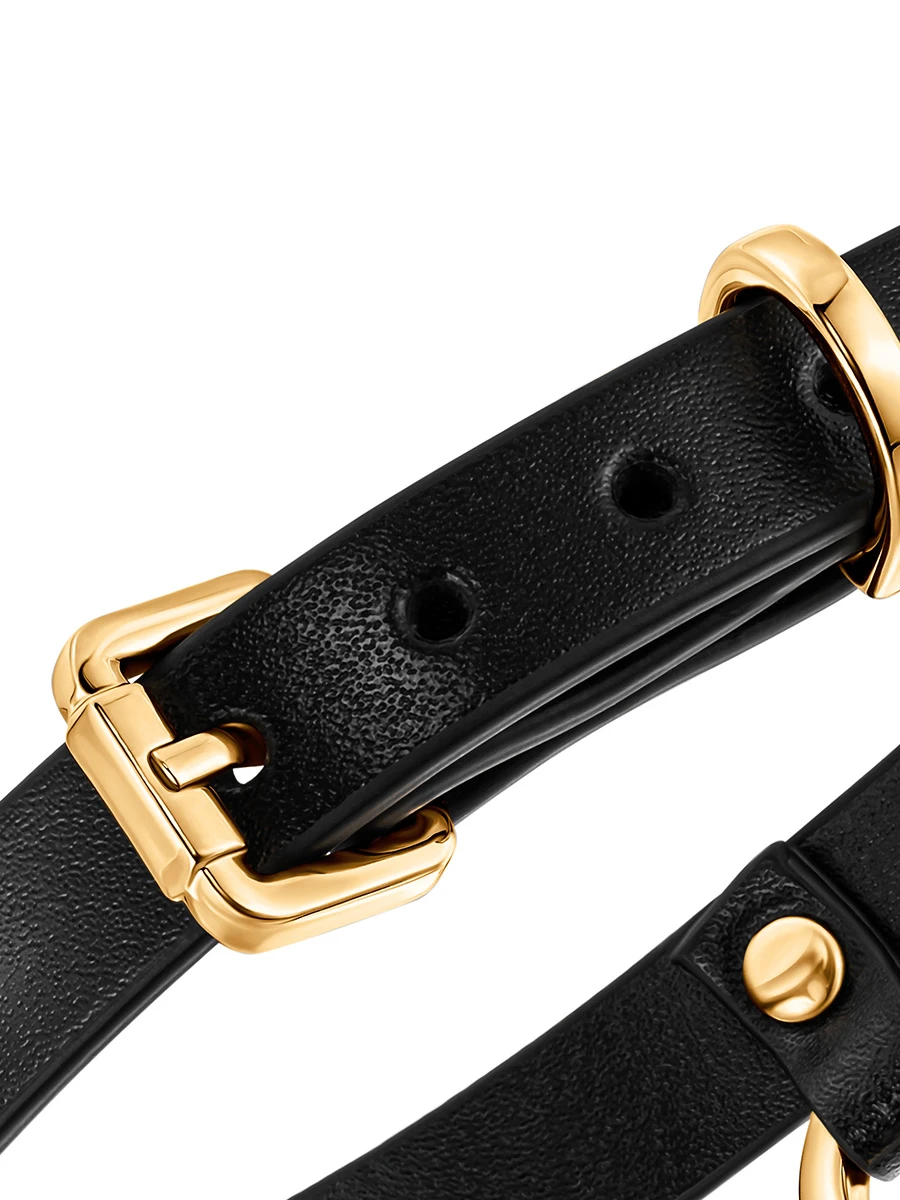 Узкий чокер из премиальной итальянской кожи