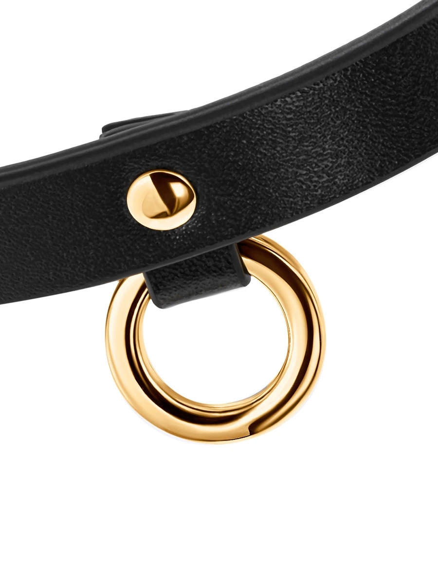 Узкий чокер из премиальной итальянской кожи