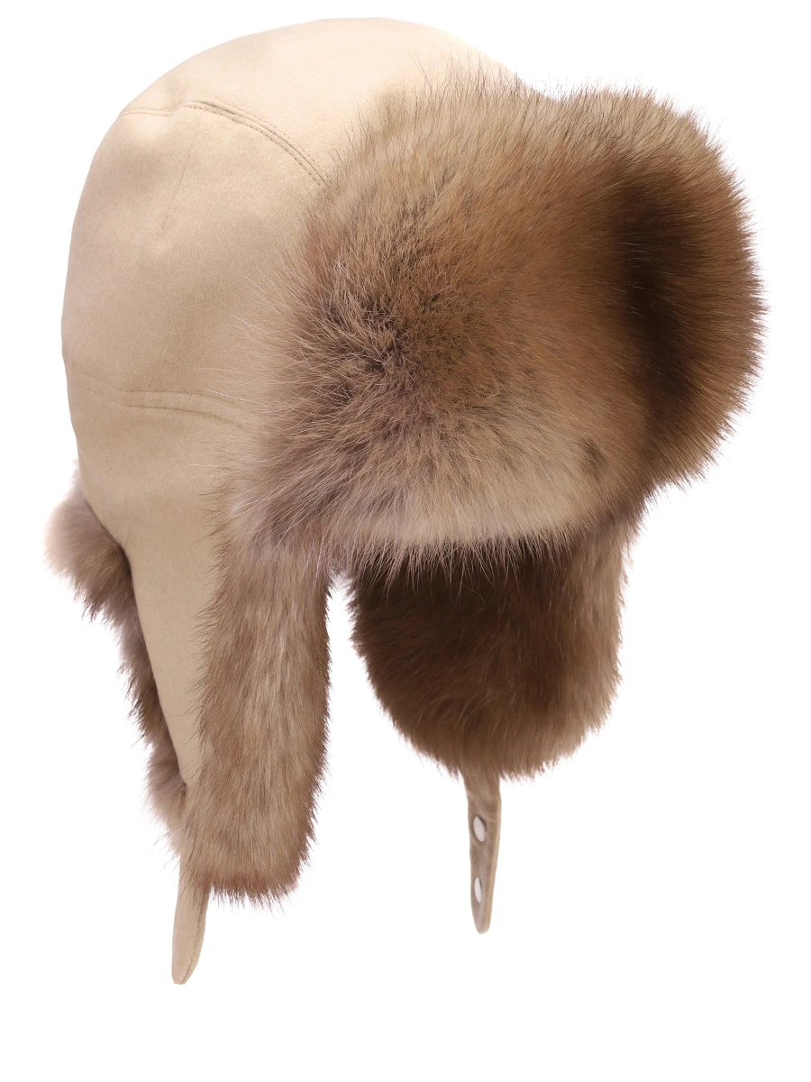 Шапка с мехом соболя