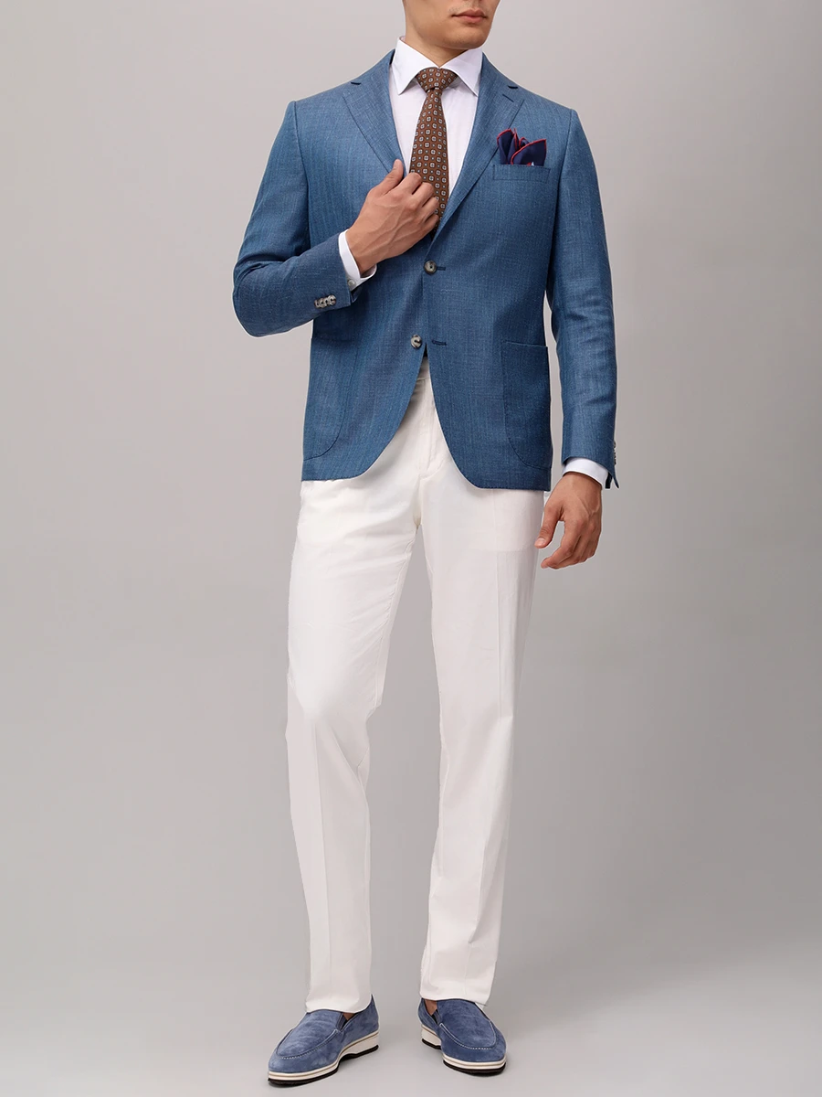 Пиджак из шерсти и шелка