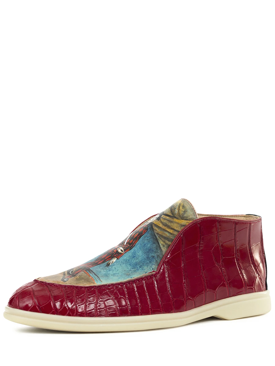 Ботинки из кожи крокодила Пьеро и Арлекин
