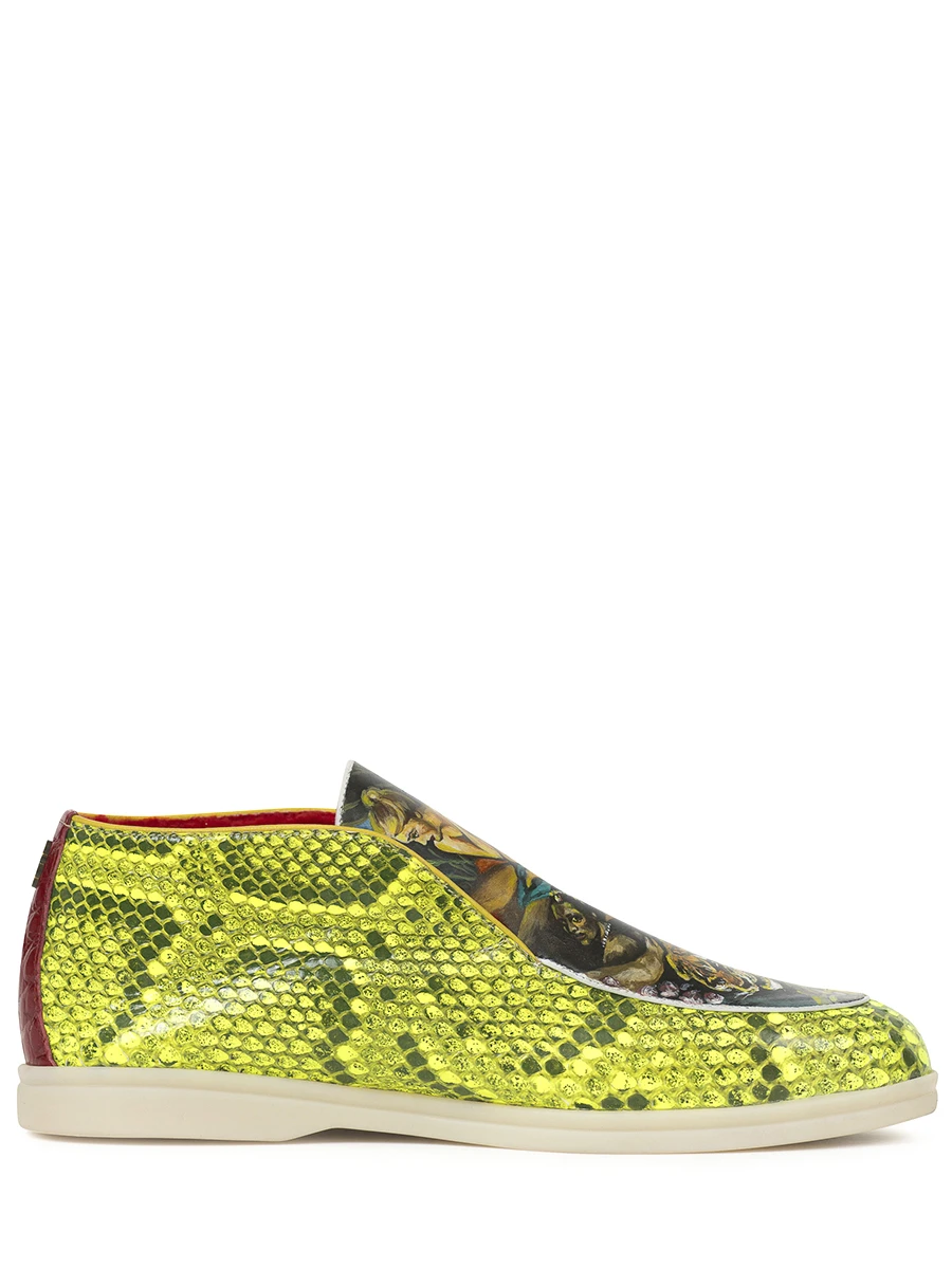 Ботинки из кожи питона Четыре стороны света