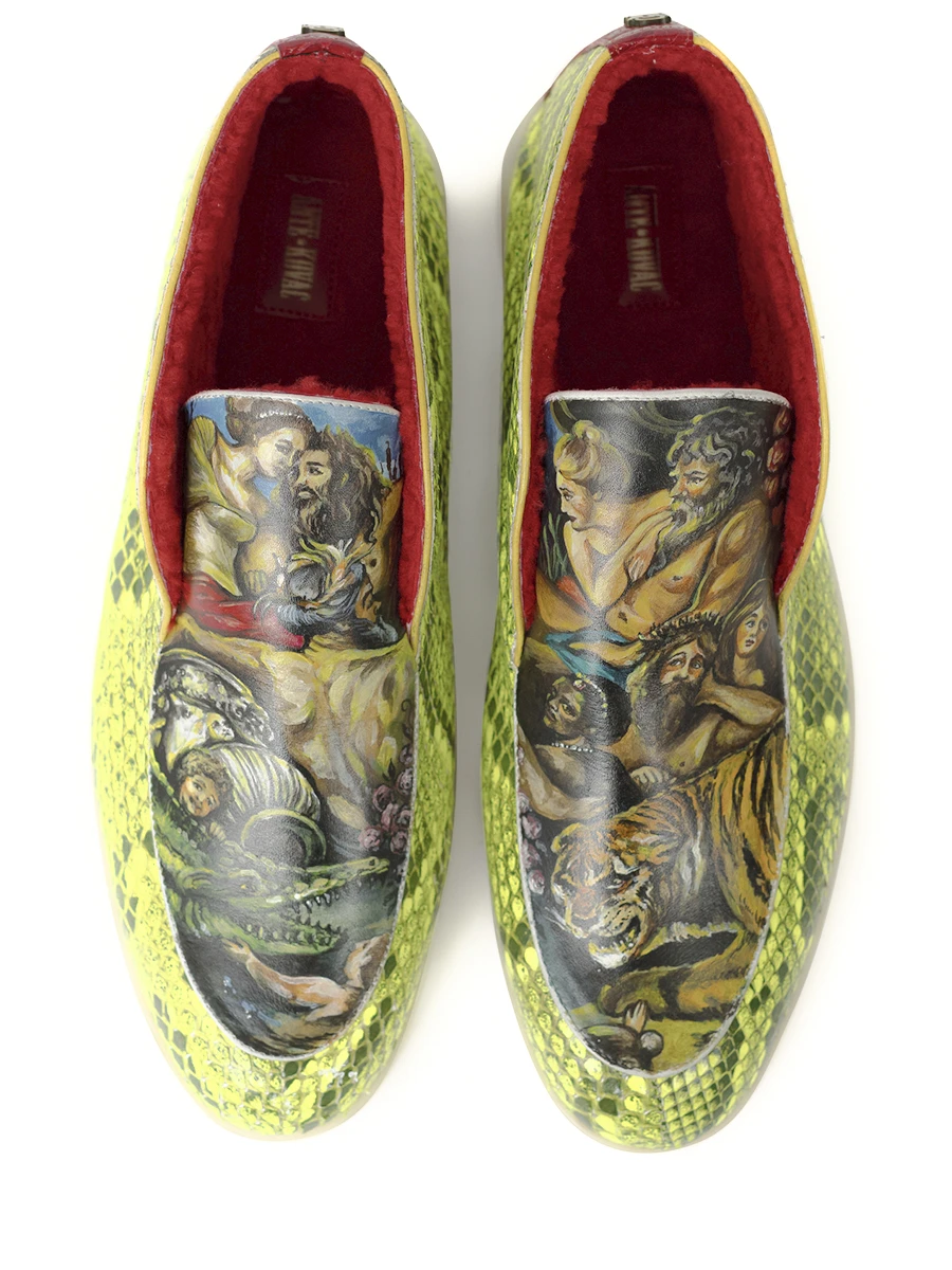 Ботинки из кожи питона Четыре стороны света