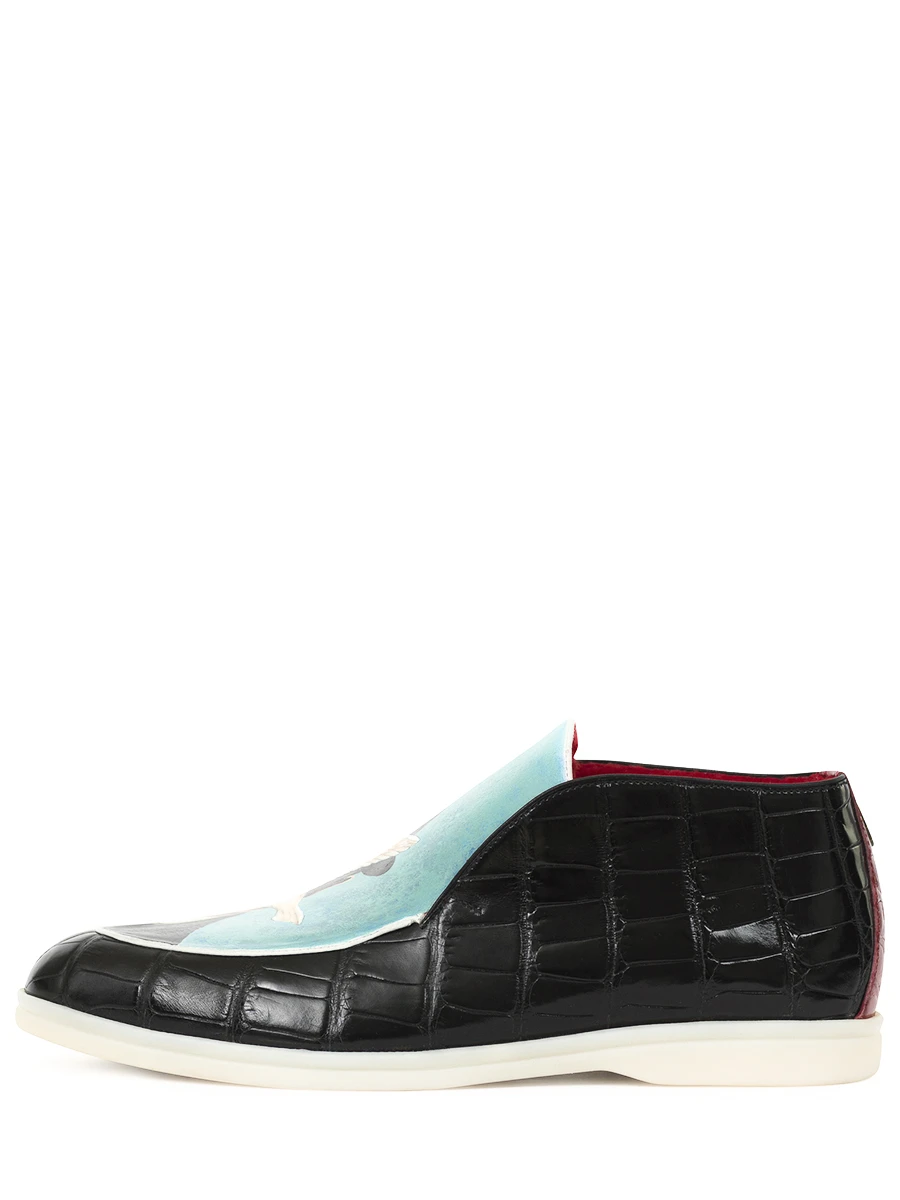 Ботинки из кожи крокодила Человек в котелке