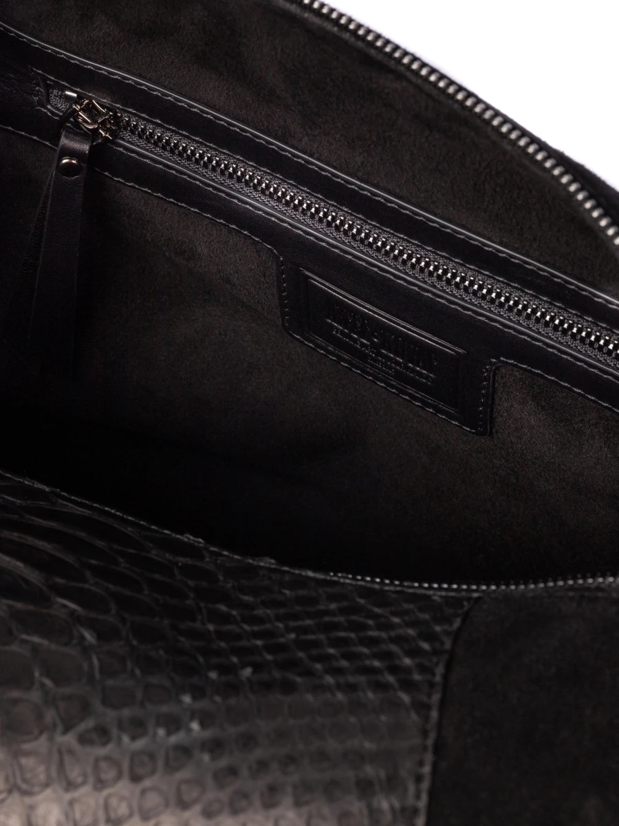 Сумка кожаная №7 Да Винчи в чёрном