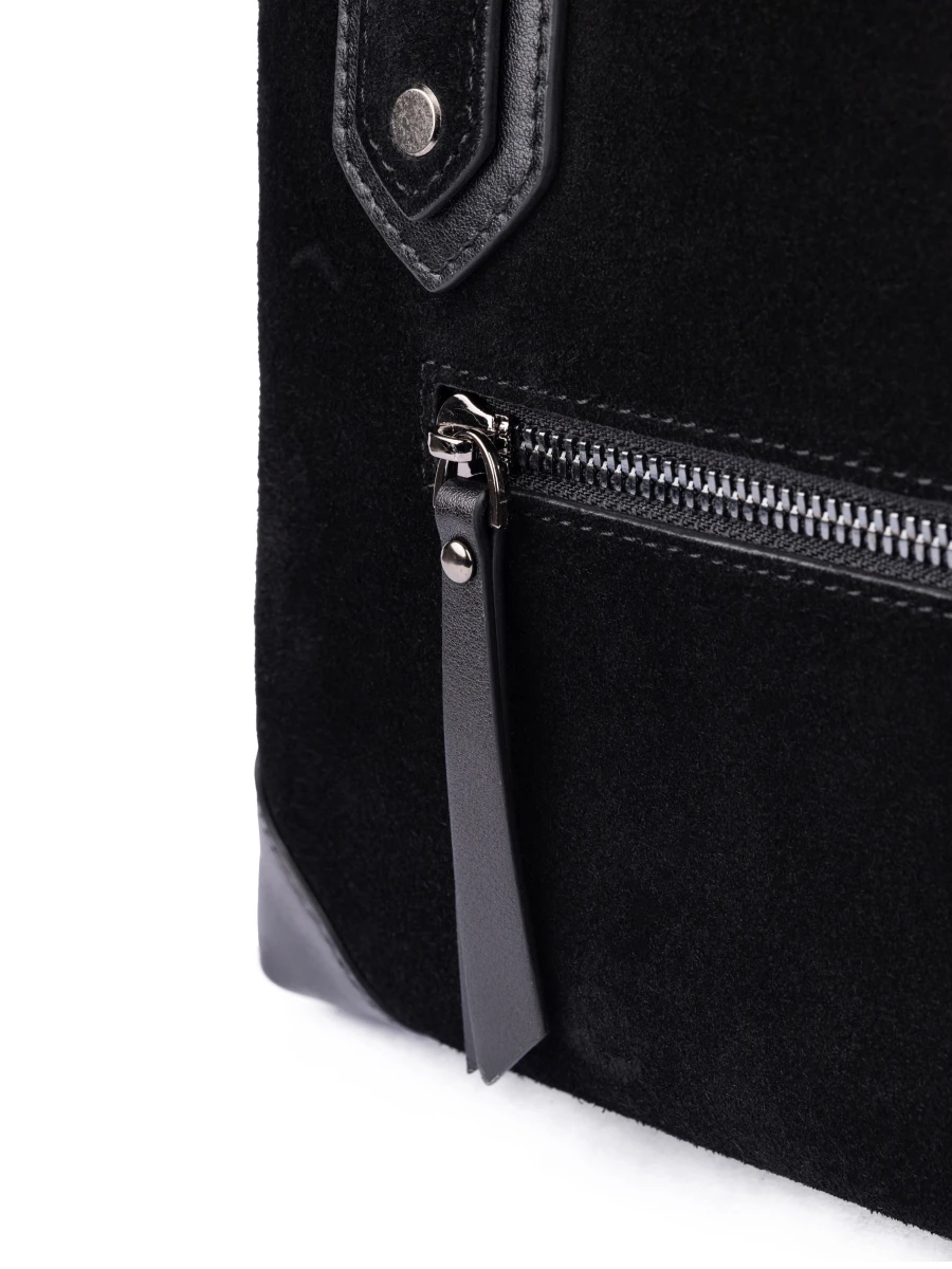 Сумка кожаная №7 Да Винчи в чёрном