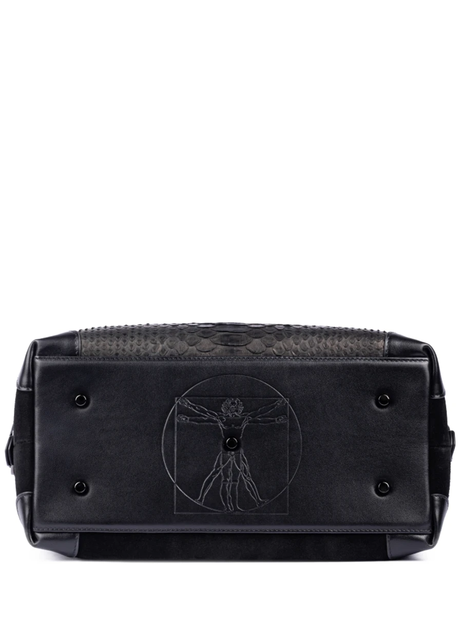 Сумка кожаная №7 Да Винчи в чёрном