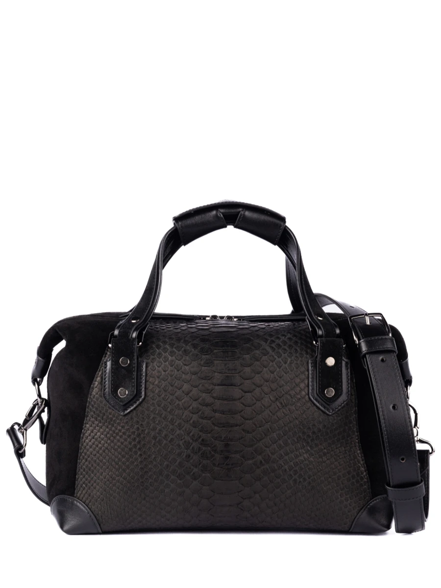 Сумка кожаная №7 Да Винчи в чёрном