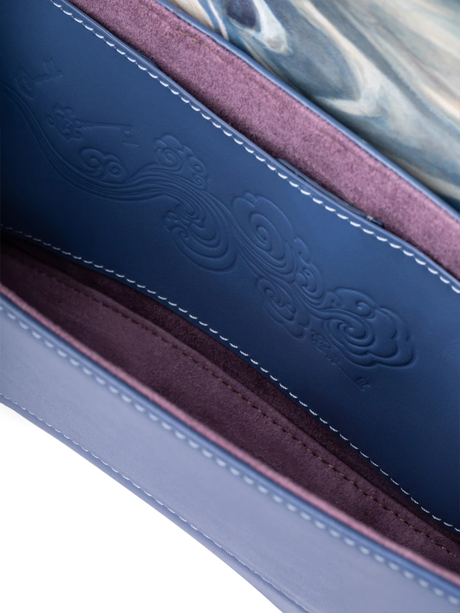 Клатч кожаный Версаль Борей. Ветер северный