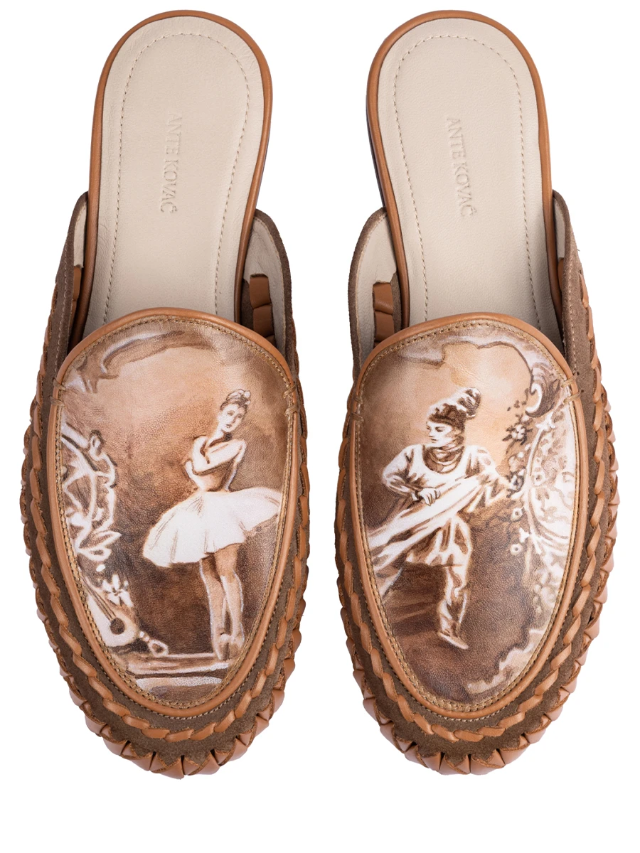 Мюли кожаные Балет Щелкунчик