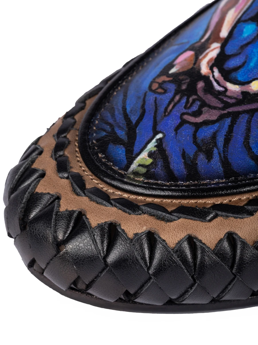 Мюли кожаные Сидящий Врубеля