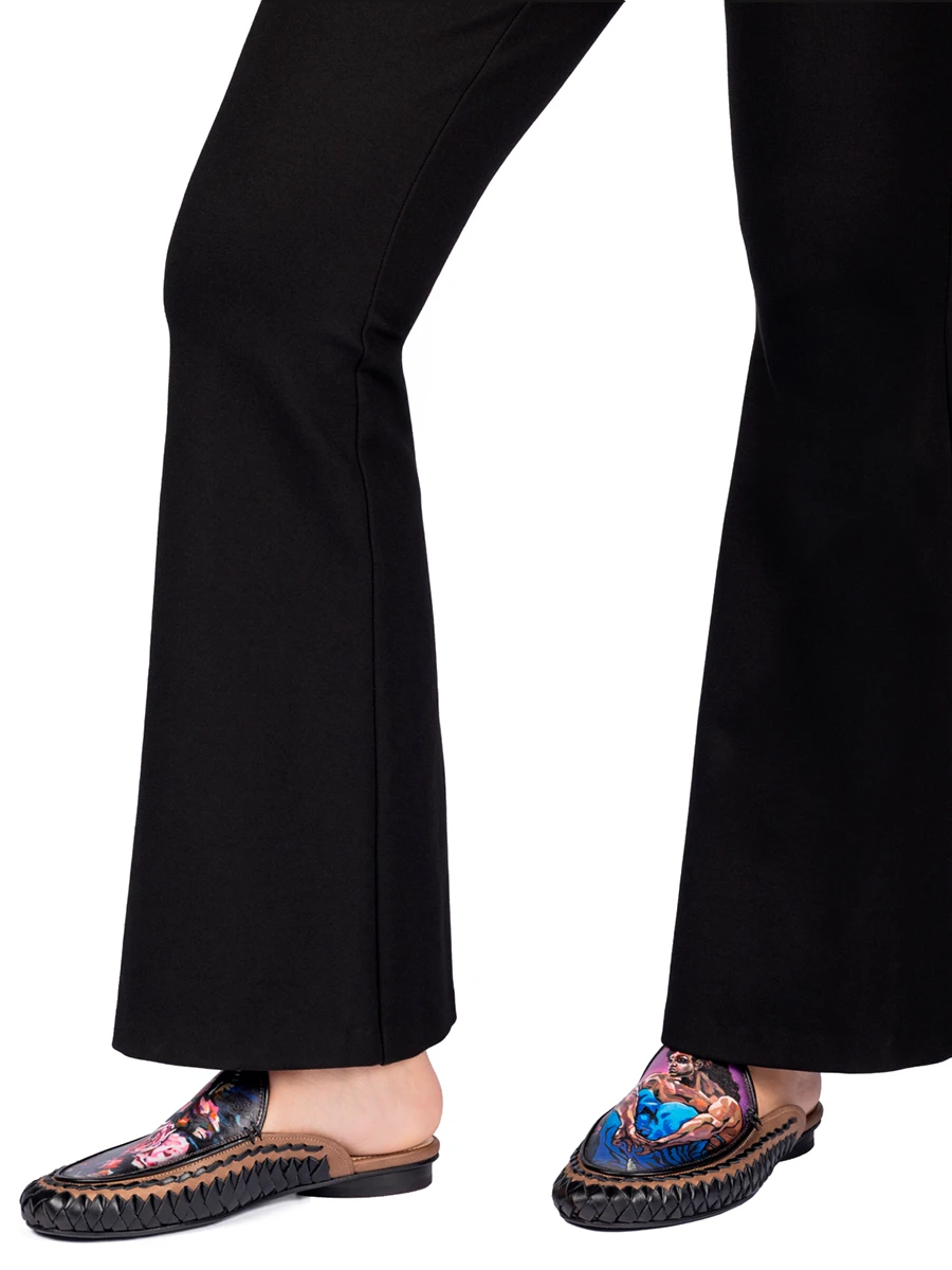 Мюли кожаные Сидящий Врубеля