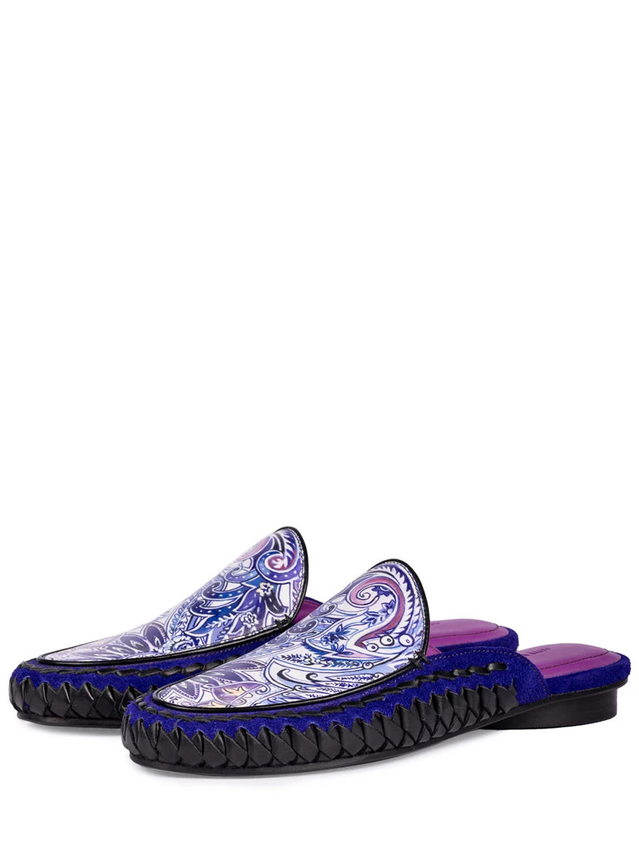 Мюли кожаные Пейсли