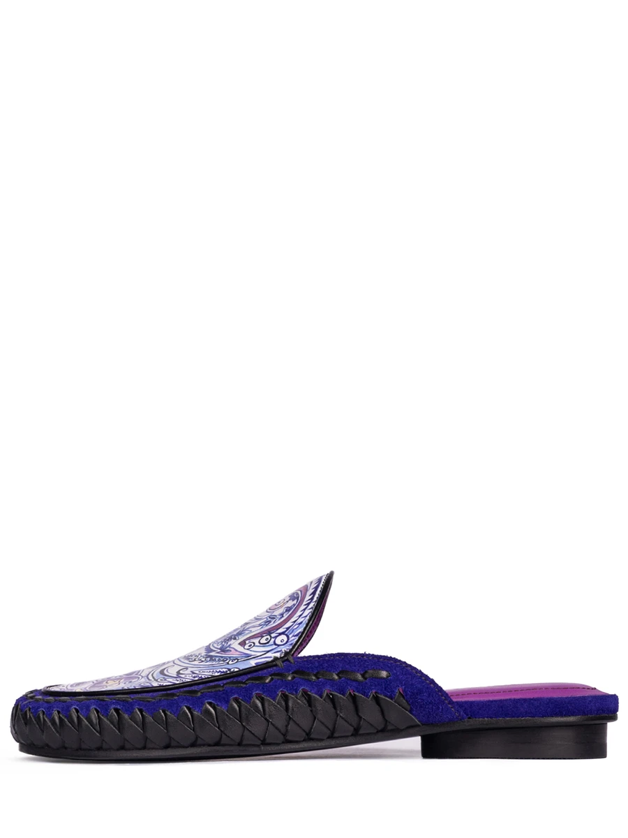 Мюли кожаные Пейсли