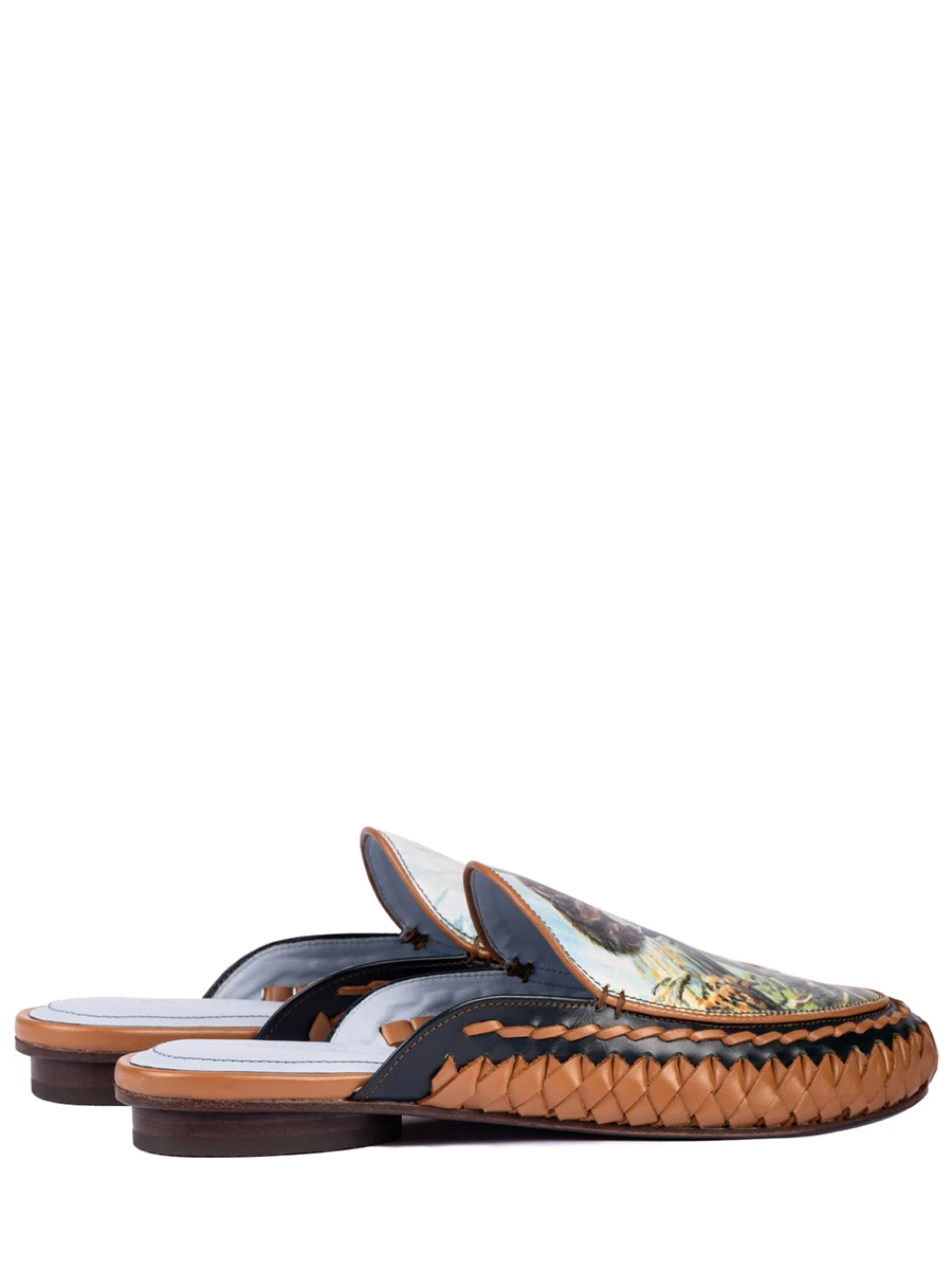 Мюли кожаные Утро в сосновом лесу Шишкин