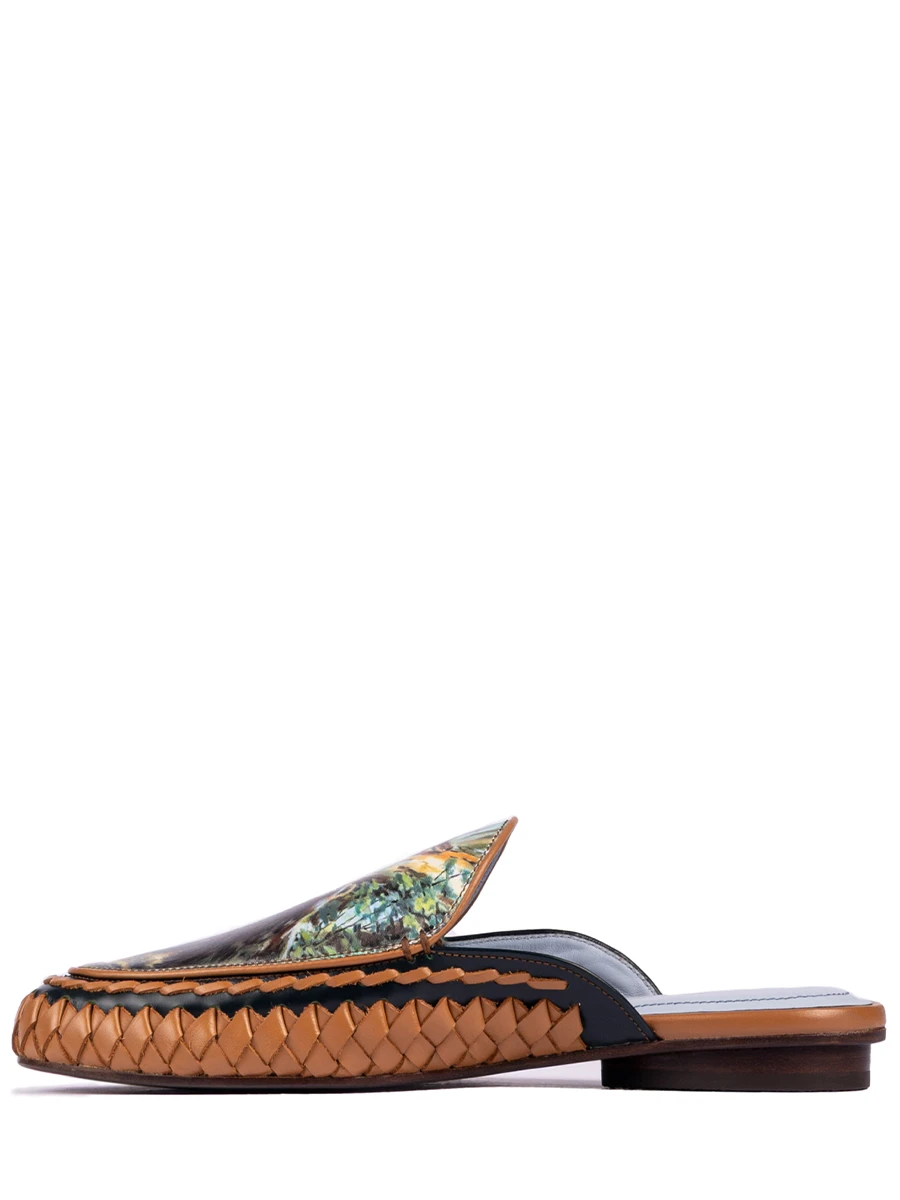 Мюли кожаные Утро в сосновом лесу Шишкин