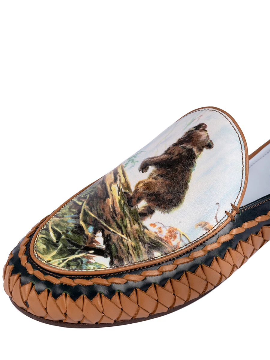 Мюли кожаные Утро в сосновом лесу Шишкин