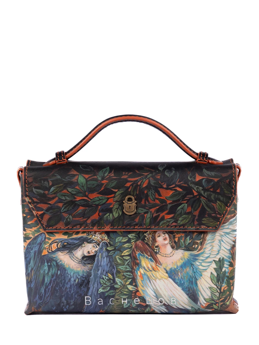 Портфель кожаный Реймс Алконост и Сирин