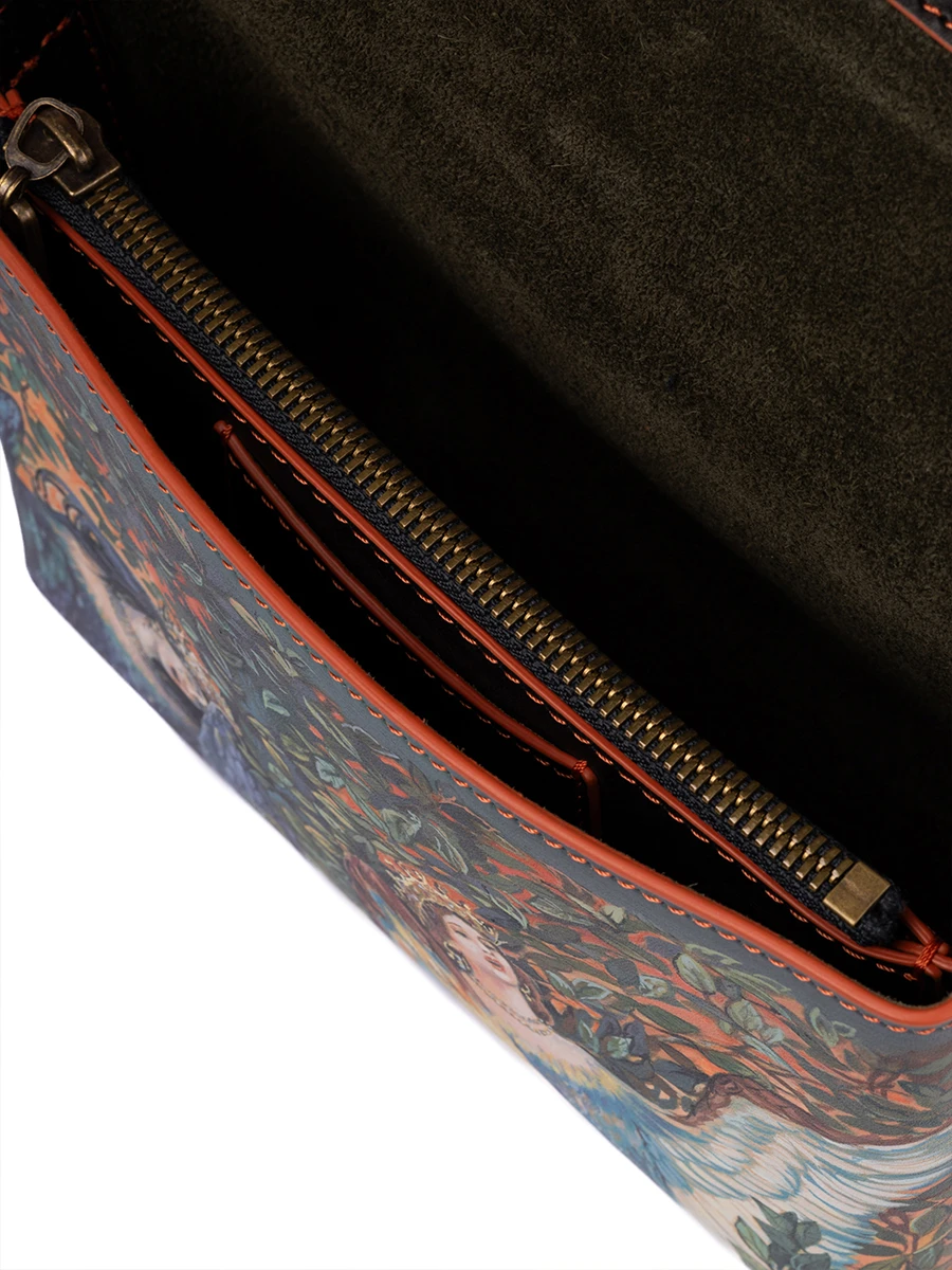 Портфель кожаный Реймс Алконост и Сирин