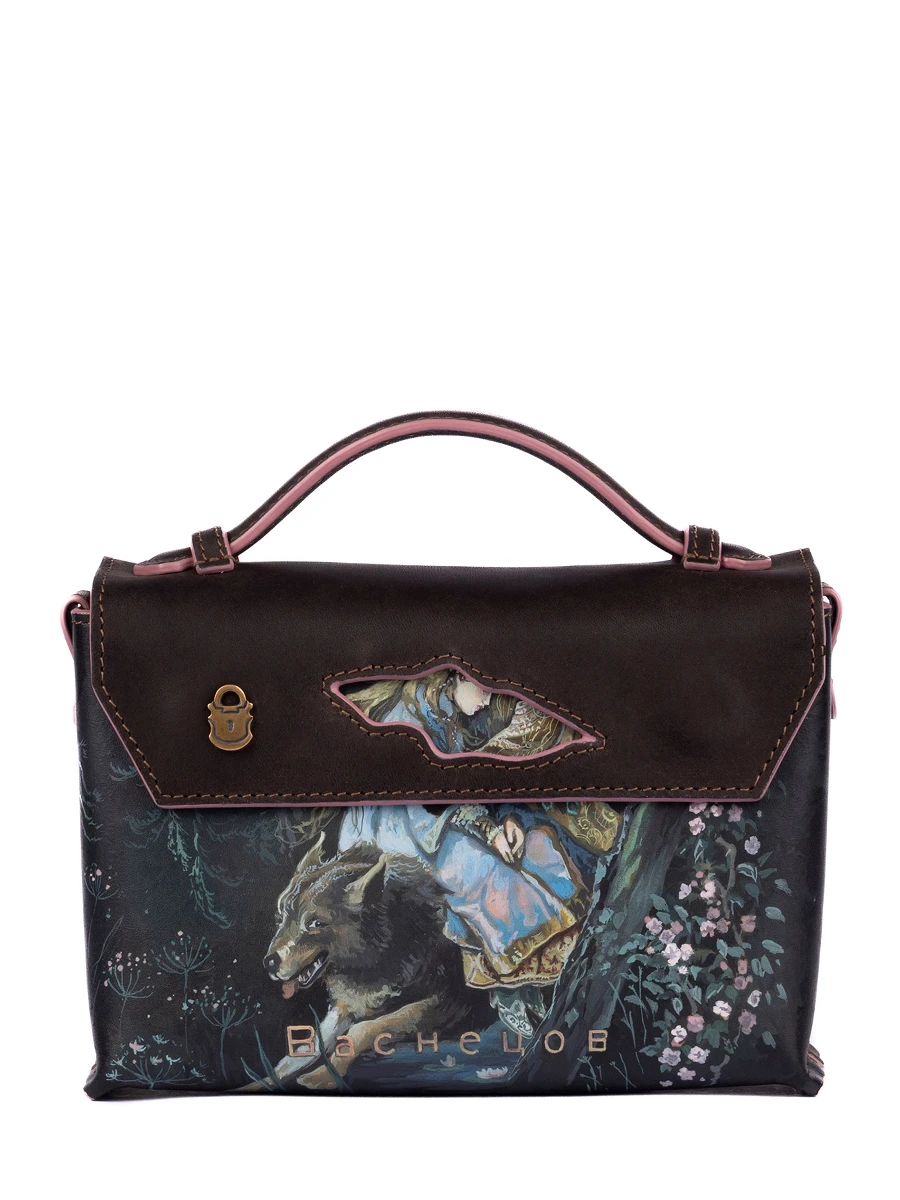 Портфель кожаный Реймс Иван на сером волке