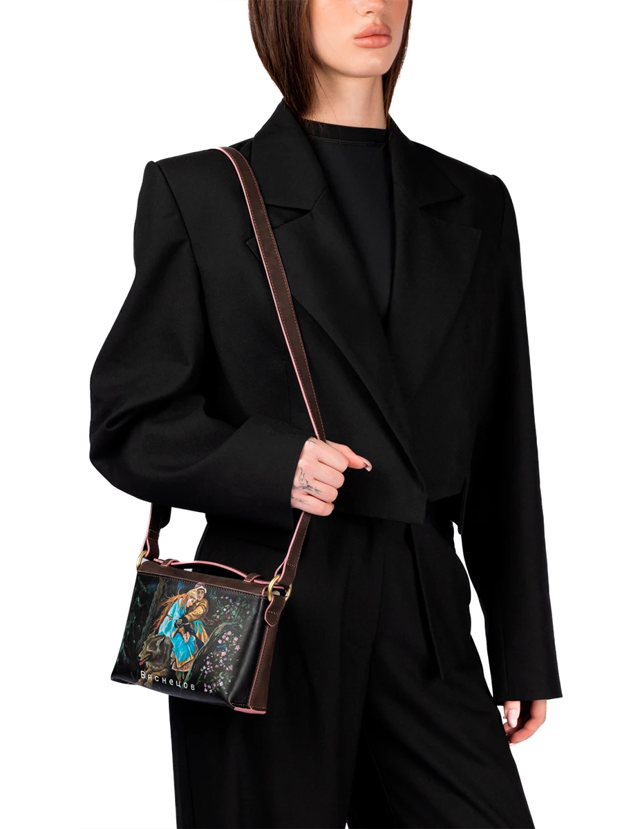 Портфель кожаный Реймс Иван на сером волке