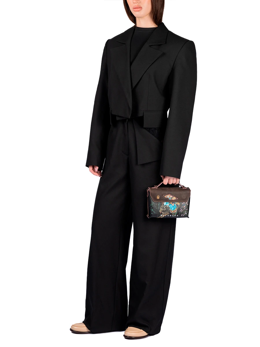 Портфель кожаный Реймс Иван на сером волке