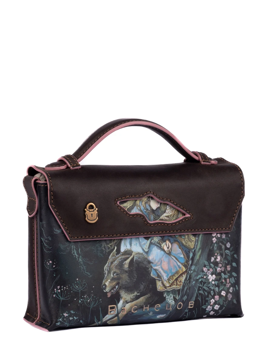 Портфель кожаный Реймс Иван на сером волке