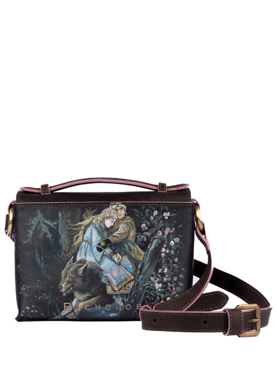 Портфель кожаный Реймс Иван на сером волке