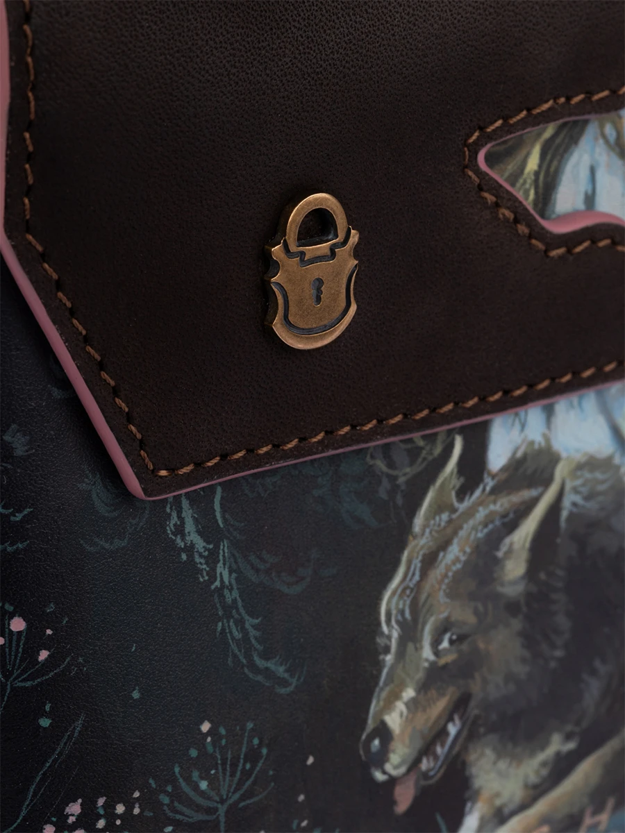 Портфель кожаный Реймс Иван на сером волке