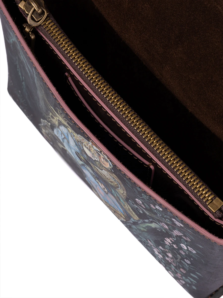 Портфель кожаный Реймс Иван на сером волке