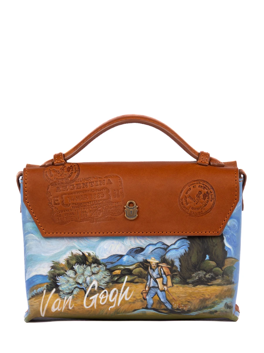 Портфель кожаный Реймс Пшеничное поле