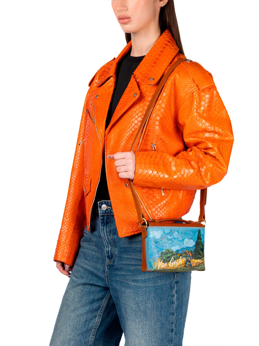 Портфель кожаный Реймс Пшеничное поле