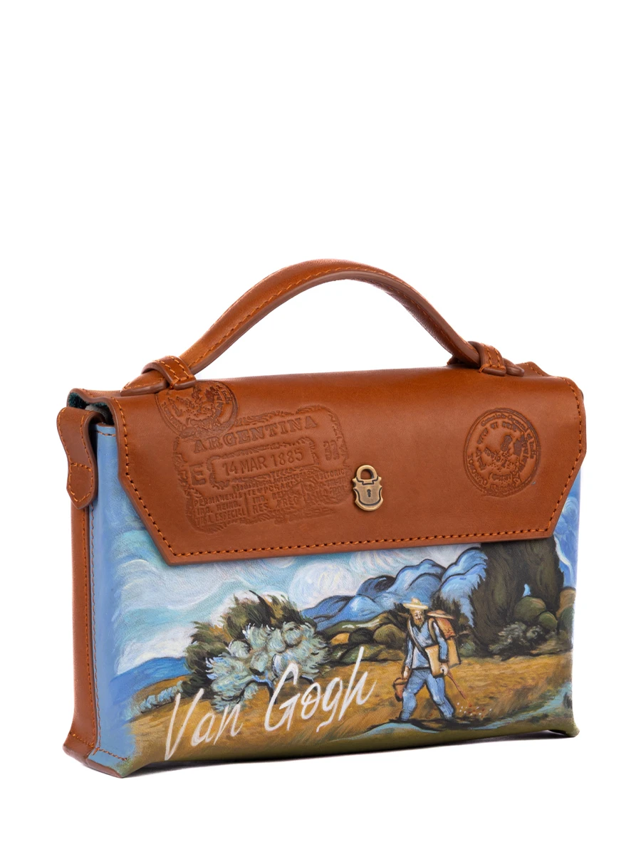 Портфель кожаный Реймс Пшеничное поле