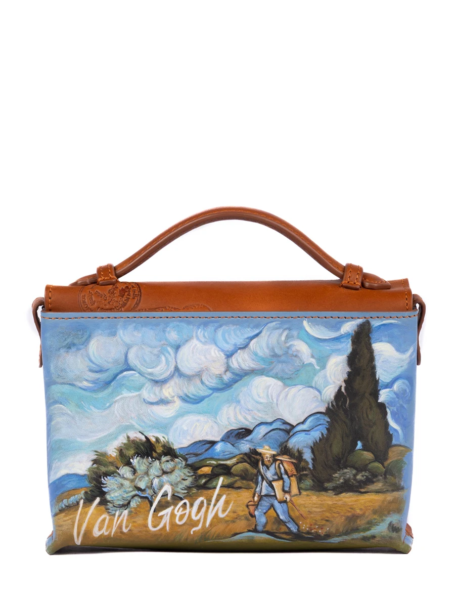 Портфель кожаный Реймс Пшеничное поле